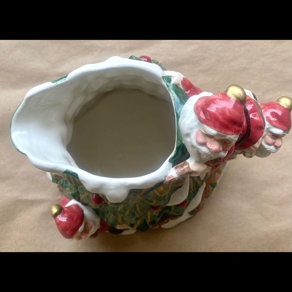 1995 OMNIBUS By Fitz & Floyd Mint Condition Christmas Water Pitcher - Picture 6 of 8